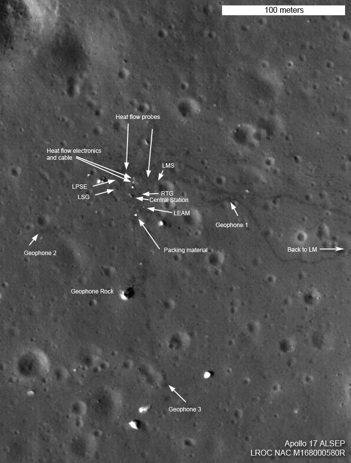 Apollo 17 ALSEP 25 cm pixels