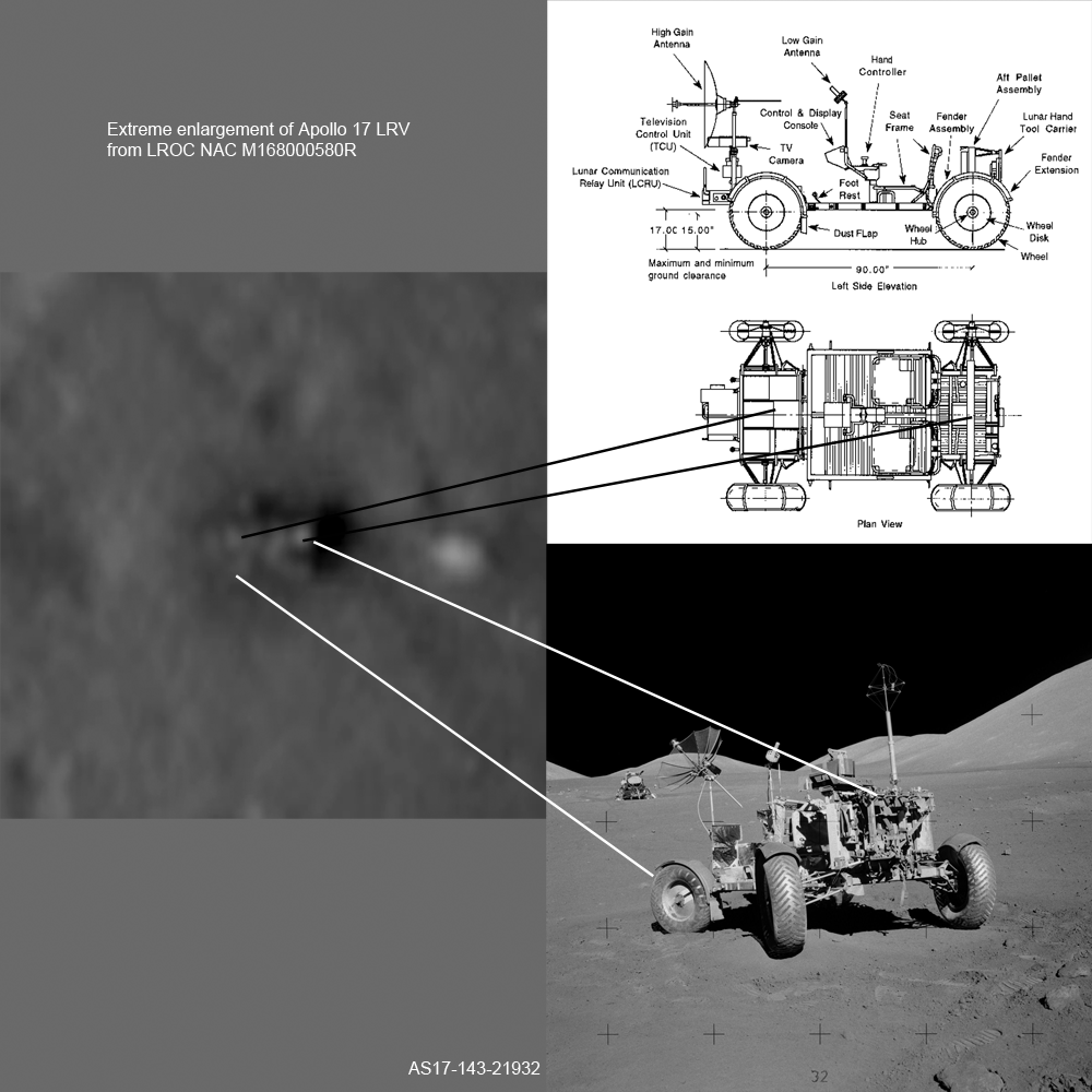 Apollo 17 LRV enlargement