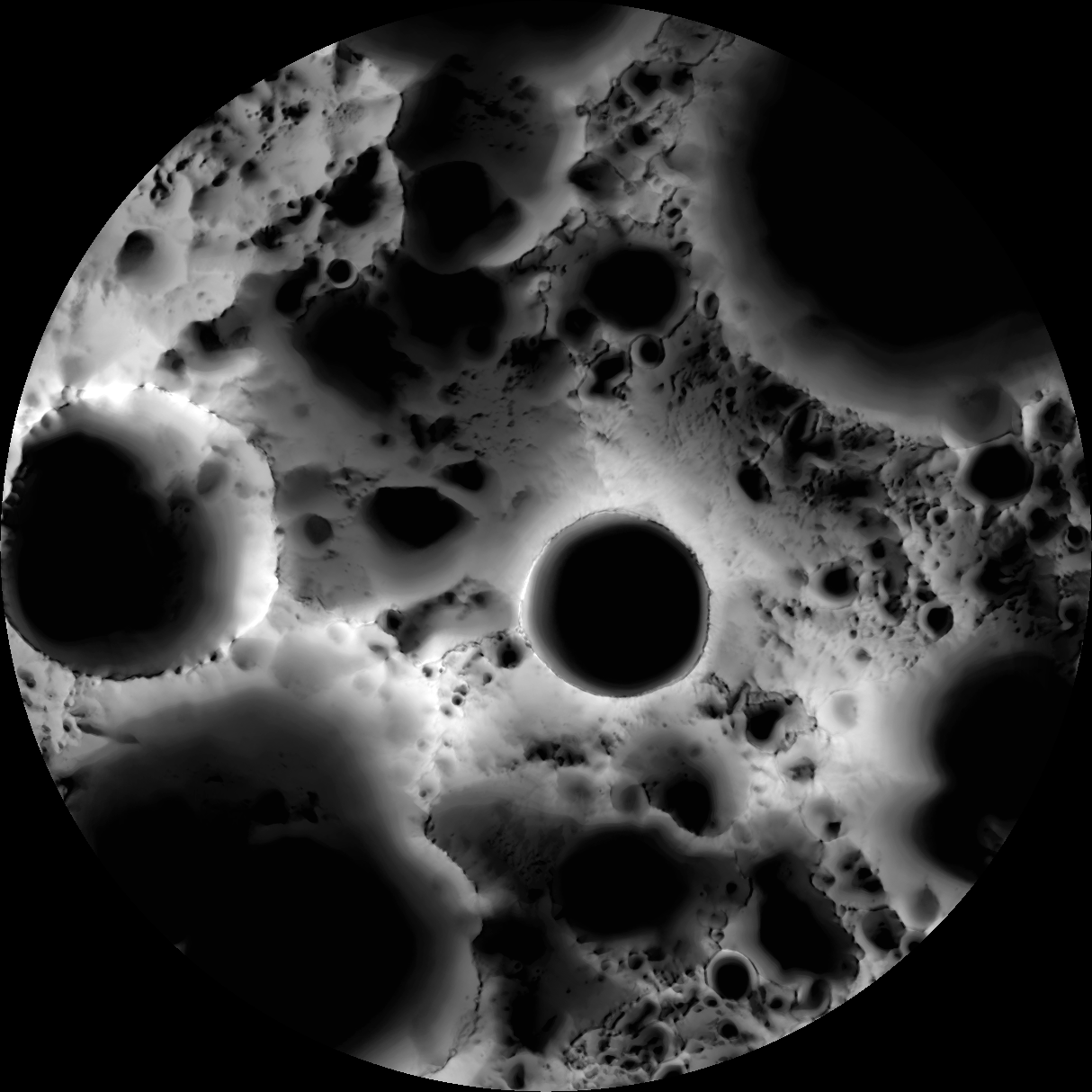 South Pole Illumination Map