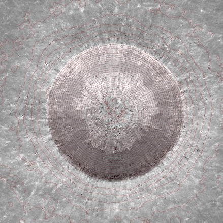 Image of Linné Crater Mosaic and Topography 